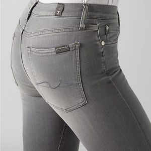 7 For All Mankind High Waist Cropped Skinny